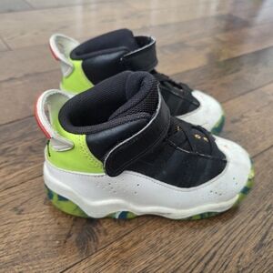 JORDAN 6 Rings (TD) Black /White Toddler Size 8 942780 038